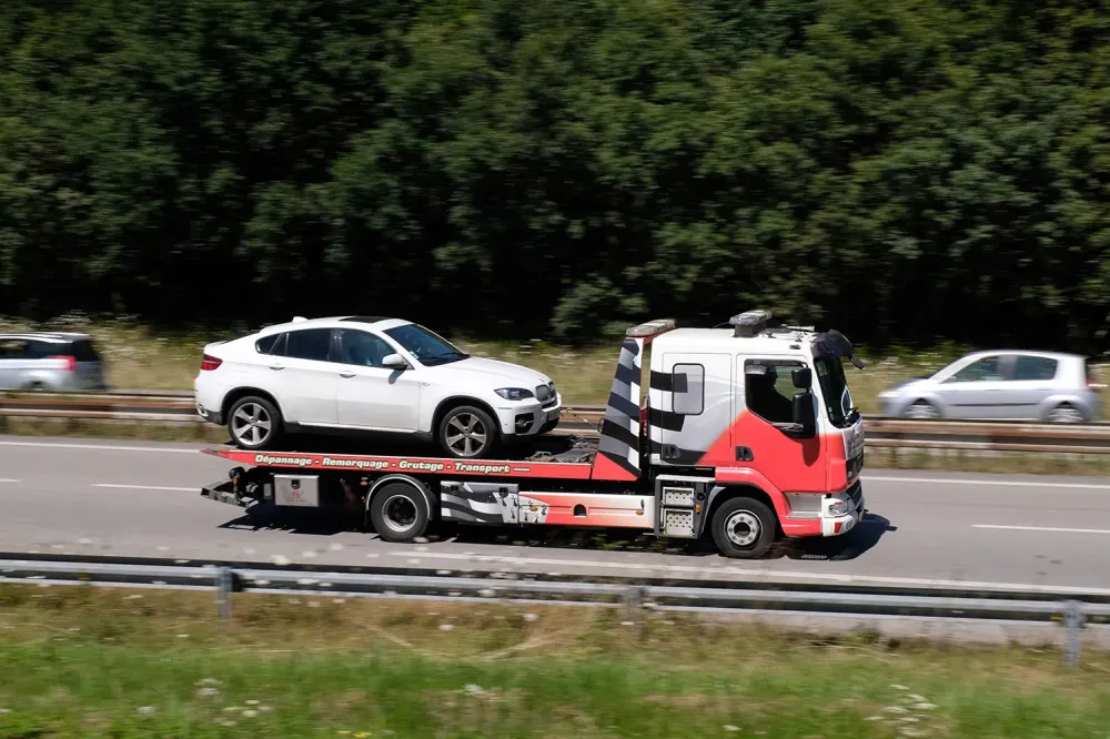 Remorquage près de Binas